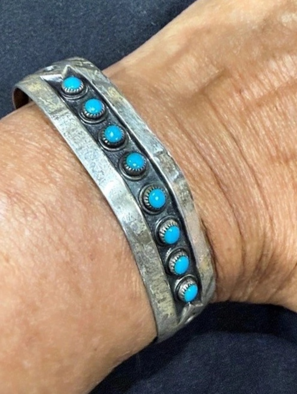 Early Bell Trading Post Turquoise  Cuff Bracelet